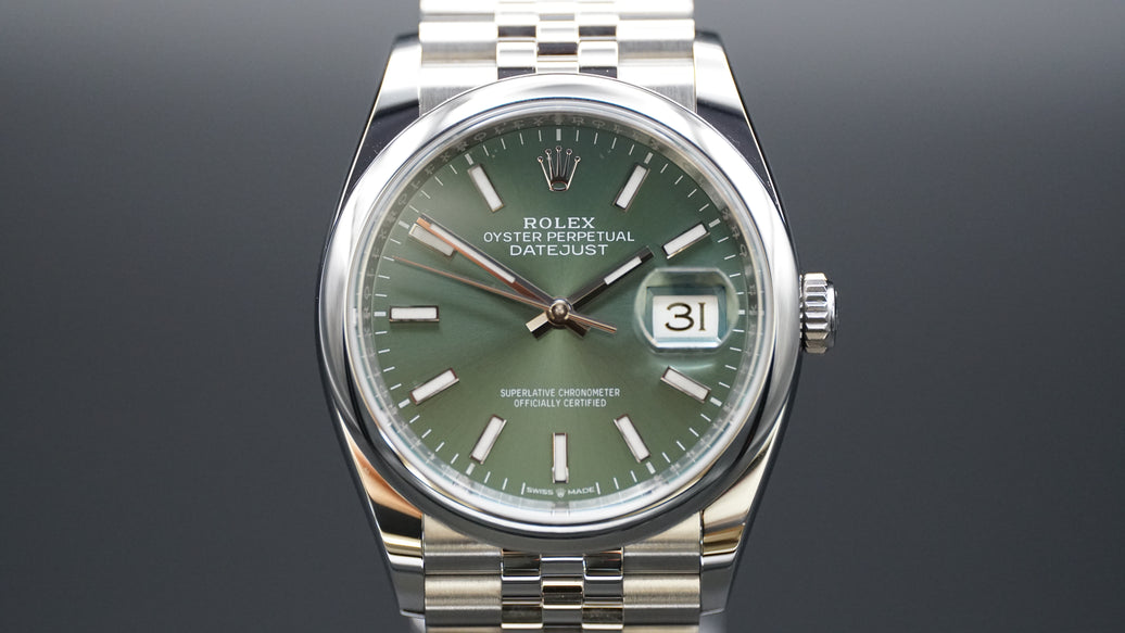 2025 Rolex Datejust 126200 Mint Green 36mm