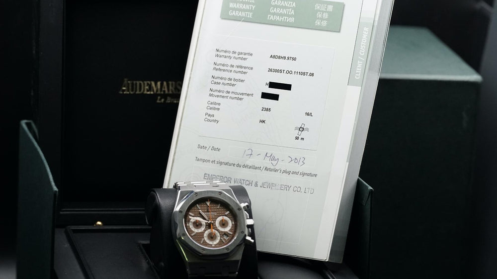 2013 Audemars Piguet Royal Oak Chronograph "Havana" 26300ST.OO.1110ST.08 39mm