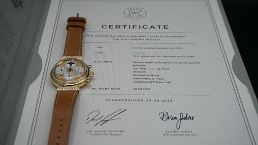 1992 IWC Da Vinci Perpetual Calendar 8153-07 39mm (IWC Certificate of Authenticity)