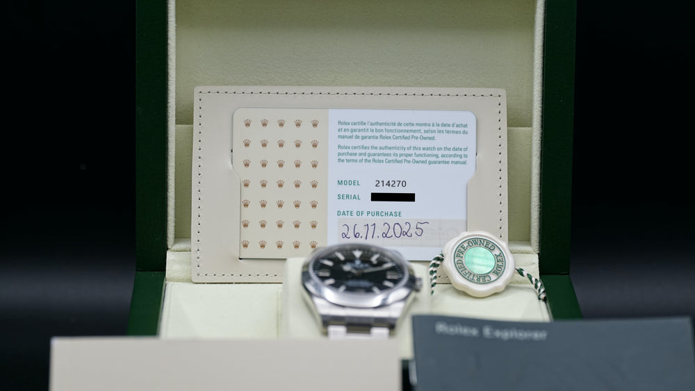 *2025 CPO* Rolex Explorer 214270 39mm (MK1)