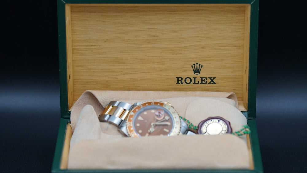 *Tiffany Stamped* 1991 Rolex GMT-Master II "Rootbeer" 16713 40mm